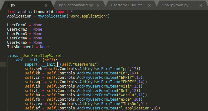 Running VBA as Python (part 3) – LibNotFound